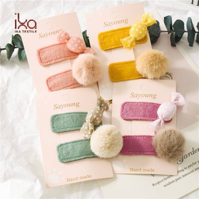 Fluffy Kids Baby Girl Accessories Hair Clips For Girls Sets